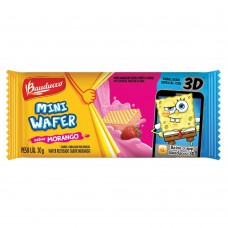 Mini Wafer Morango Bauducco 30g